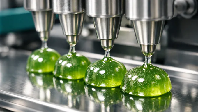 Gummy production line with consistent deposit weights and polished finish